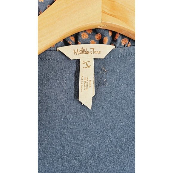 Matilda Jane Wrap Dress Womens SmallTeal Green Ruffle Long Sleeve - Picture 3 of 5